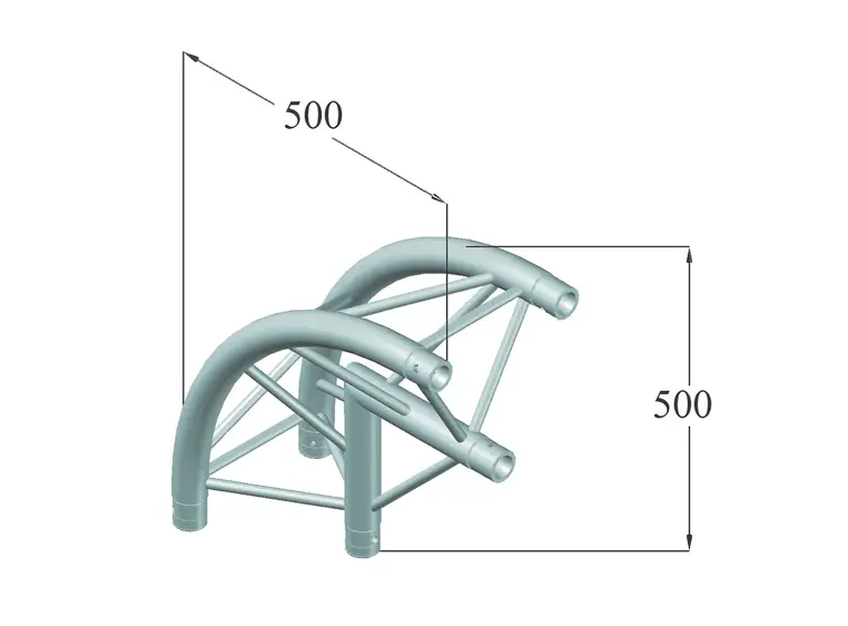 ALUTRUSS DECOLOCK DQ3-PAC25R 2-way corner 90° 